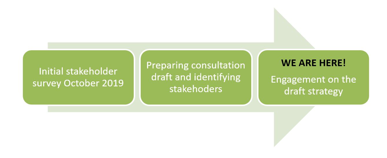 We ran an initial stakeholder survey in 2019. From the results of this survey and further conversations with community groups, we prepared a draft strategy. We are now inviting your views on this draft.