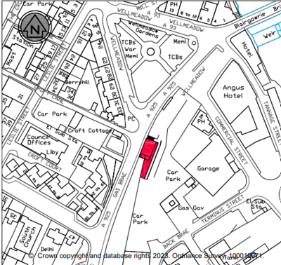 Map showing the location of Wellmeadow House